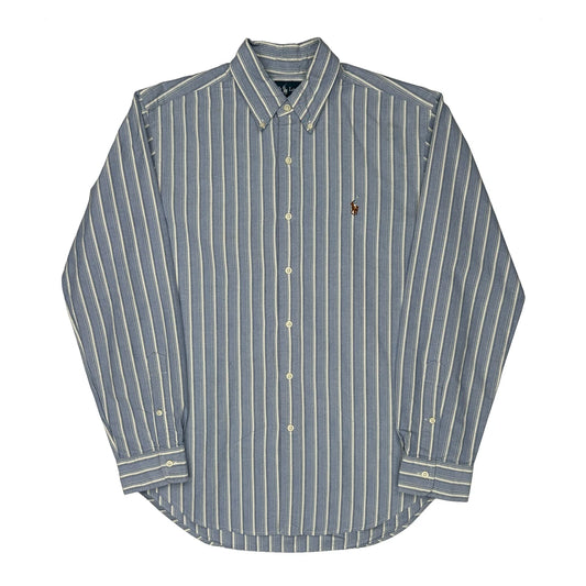 Ralph Lauren Striped Shirt - Medium Blue Cotton