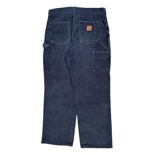 Carhartt Carpenter Trousers - 32W 30L Navy Cotton