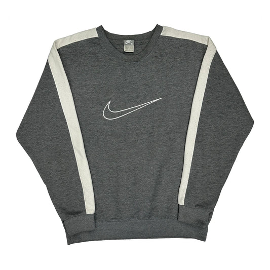 Vintage Nike Sweatshirt - Small Grey Cotton