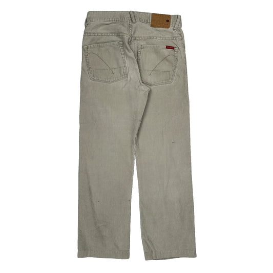 Guess Cord Trousers - 28″ Waist Beige Cotton