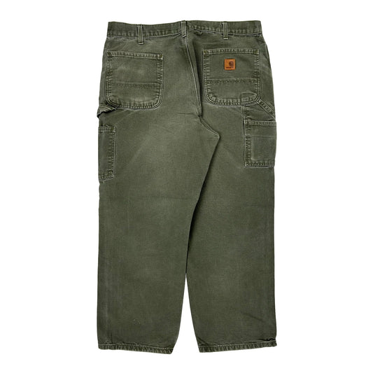 Carhartt B11 Mos Dungarees - 35W 28L Green Cotton