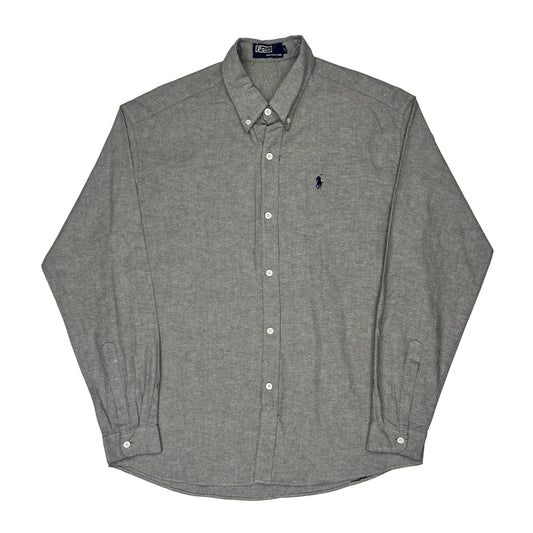 Vintage Polo By Ralph Lauren Shirt - XL Grey Cotton