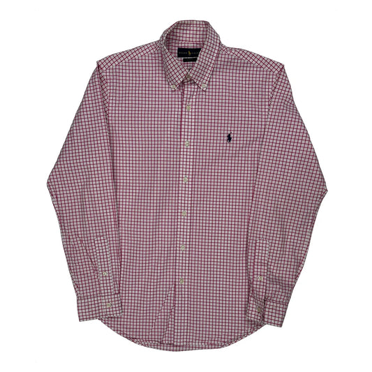 Ralph Lauren Checked Shirt - Medium Red Cotton