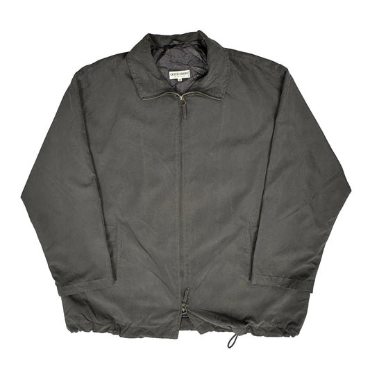 90S Giorgio Armani Jacket - Large Grey Polyester