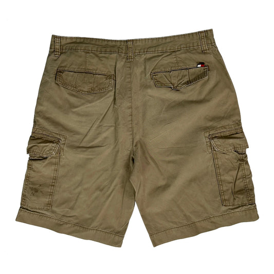 Tommy Hilfiger Cargo Shorts - 36W 11L Khaki Cotton