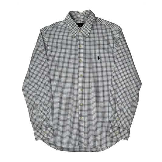 Ralph Lauren Checked Shirt - Large White Cotton