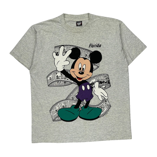 Screen Stars Single Stitch T-Shirt - XL Grey Cotton Blend