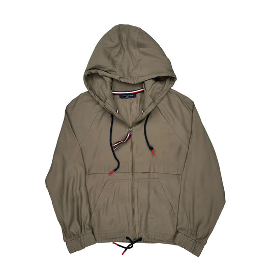 Vintage Tommy Hilfiger Windbreaker - Medium Khaki Cotton