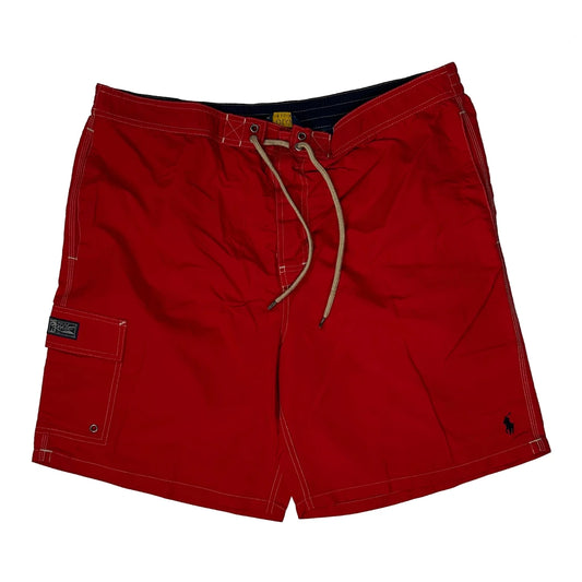 Polo By Ralph Lauren Cargo Shorts - 2XL Red Polyester