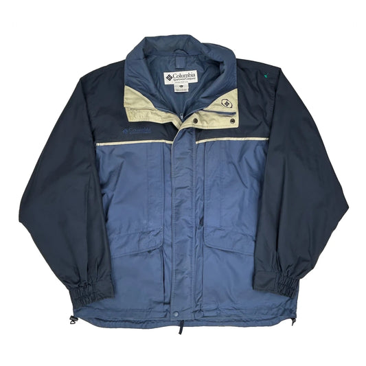 Columbia Waterproof Jacket - Large Blue Nylon