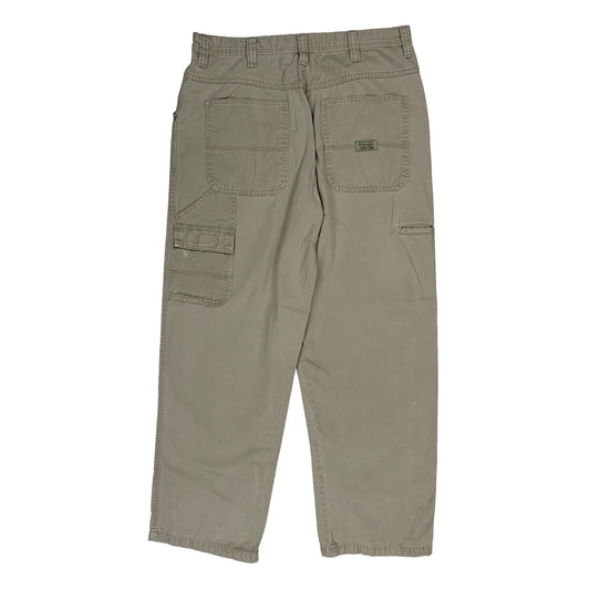 Wrangler Cargo Trousers - 32W 32L Beige Cotton