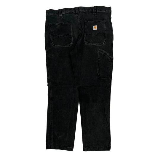 Carhartt Carpenter Trousers - 36W 32L Black Cotton