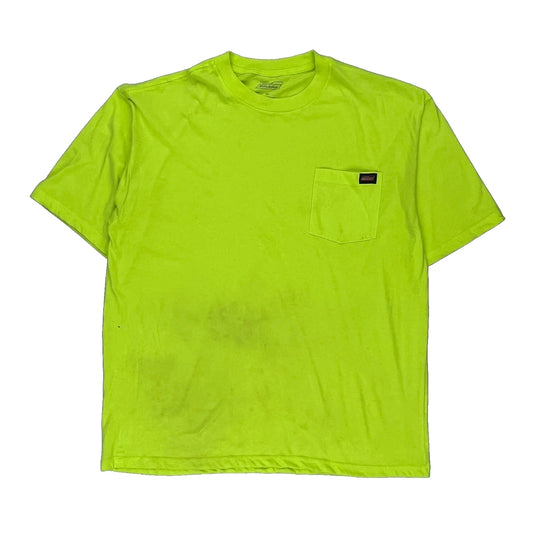Dickies T-Shirt - XL Yellow Cotton