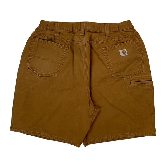 Carhartt Carpenter Shorts - 36W 12L Brown Cotton
