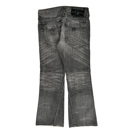 True Religion Boot Cut Jeans - 35W 32L Grey Denim