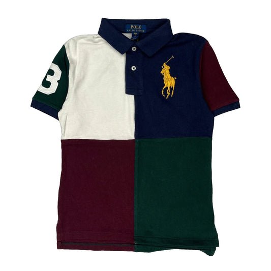 Age 8 Polo By Ralph Lauren Checked Polo Shirt - Small Multicoloured Cotton