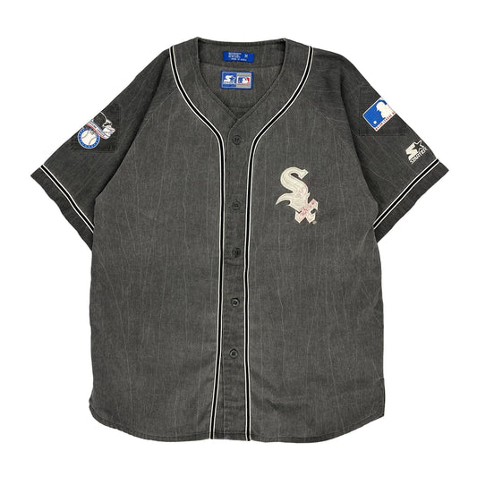 Chicago White Sox Starter Mlb Jersey - Medium Grey Polyester Blend