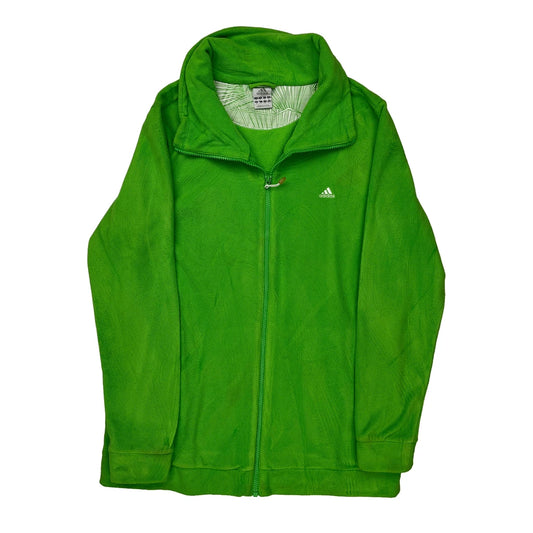 Adidas Fleece Jacket - XL Green Polyester