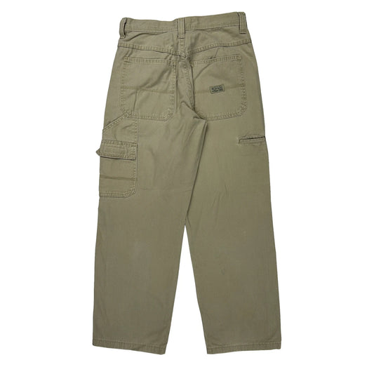 Wrangler Cargo Trousers - 28W 29L Khaki Cotton