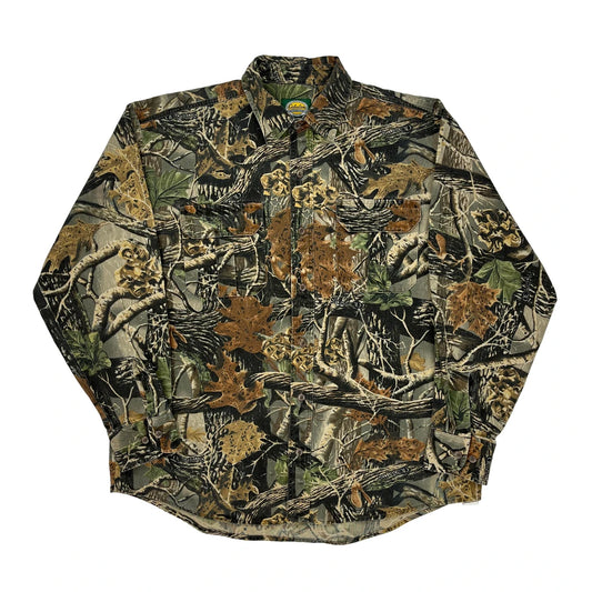Cabelas Camo Shirt - Large Camo Cotton Blend