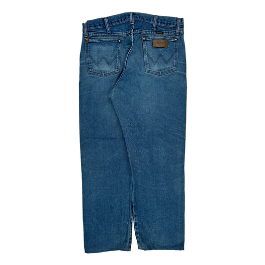 Wrangler Jeans - 33W 28L Blue Cotton