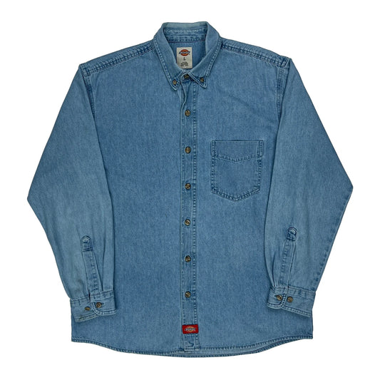 Dickies Denim Shirt - Large Blue Cotton