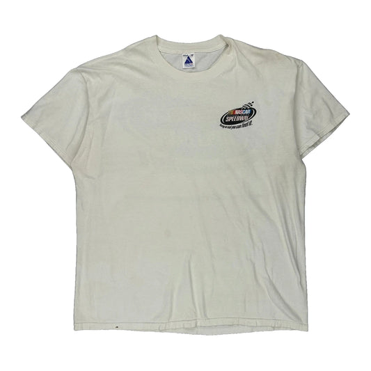 Silicon Motor Speedway Nascar T-Shirt - XL White Cotton