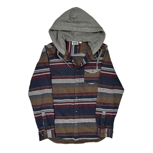 Vans Striped Flannel Shirt - Small Multicoloured Cotton