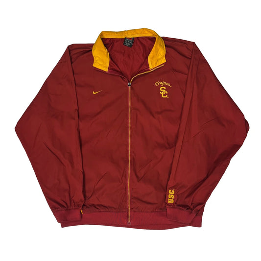 USc Trojans Nike College Windbreaker - XL Red Nylon