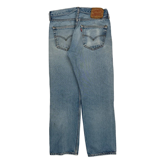 501 Levis Jeans - 32W 28L Light Wash Denim