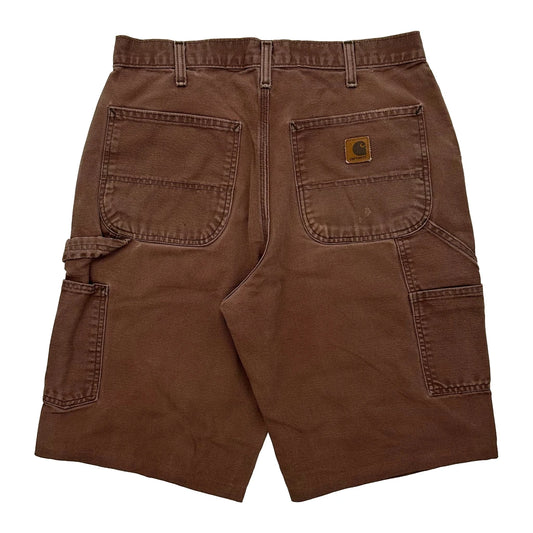Vintage Carhartt Carpenter Shorts - 32W 10L Brown Cotton