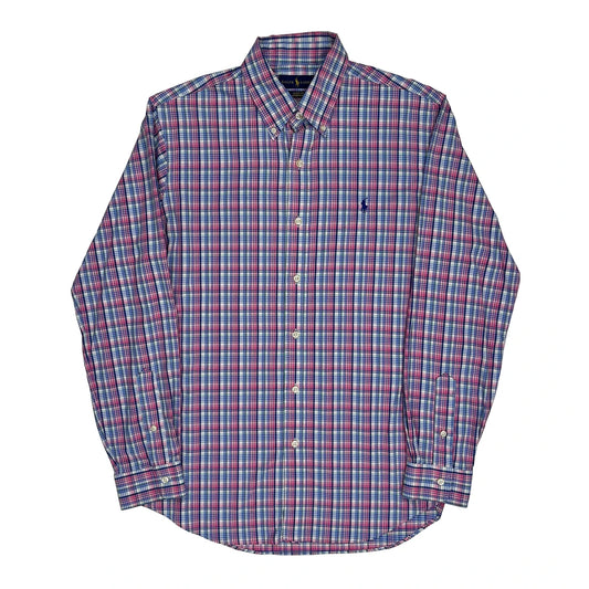 Vintage Ralph Lauren Checked Shirt - Medium Multicoloured Cotton