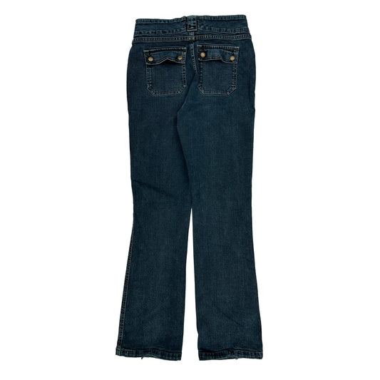 Zara Boot Cut Jeans - 26W UK 6 Dark Wash Cotton