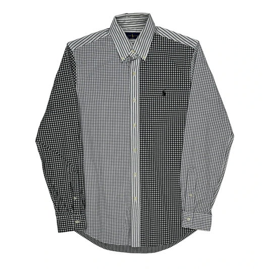 Ralph Lauren Checked Shirt - Small Black & White Cotton