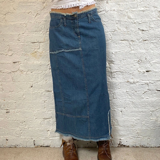 Vintage blue Kocca Denim Skirt - womens 34" waist