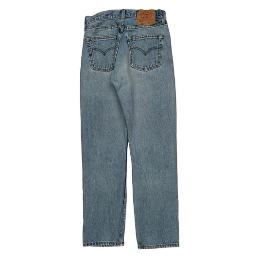 501 Levis Jeans - 27W UK 8 Light Wash Cotton