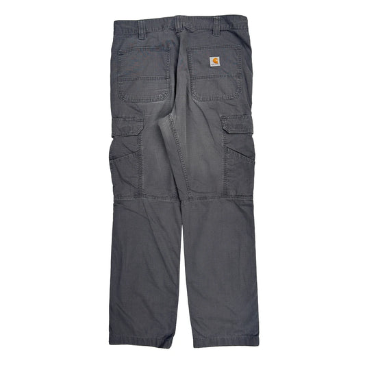 Carhartt Carpenter Trousers - 34W 32L Grey Cotton