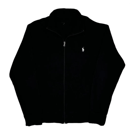Polo By Ralph Lauren Fleece Jacket - Large Black Cotton