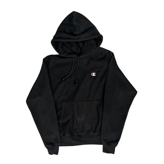Reverse Weave Champion Hoodie - Small Black Cotton