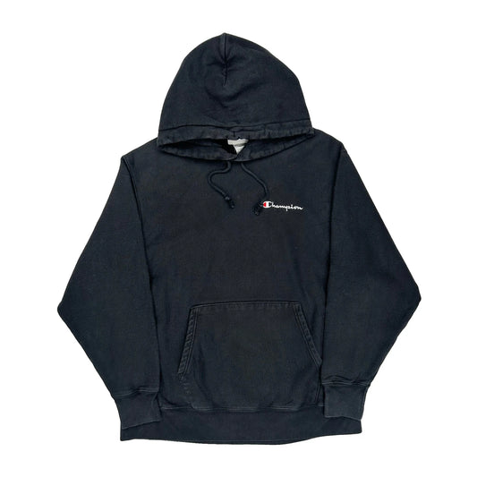 Reverse Weave Champion Hoodie - Large Black Cotton