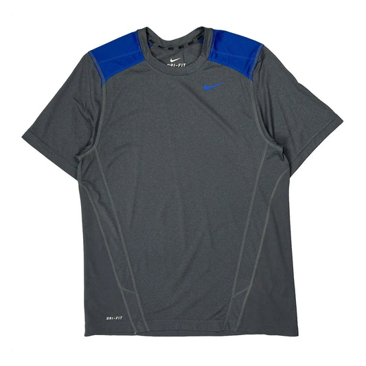 Vintage Nike T-Shirt - Medium Grey Polyester