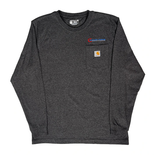Carhartt Long Sleeve T-Shirt - Medium Grey Cotton