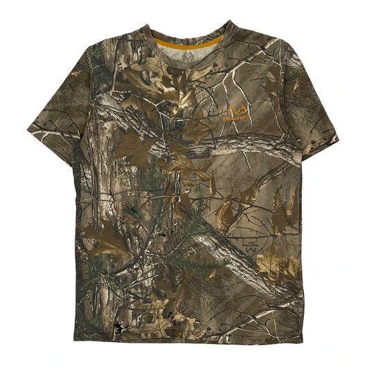 Realtree Camo T-Shirt - Medium Brown Cotton