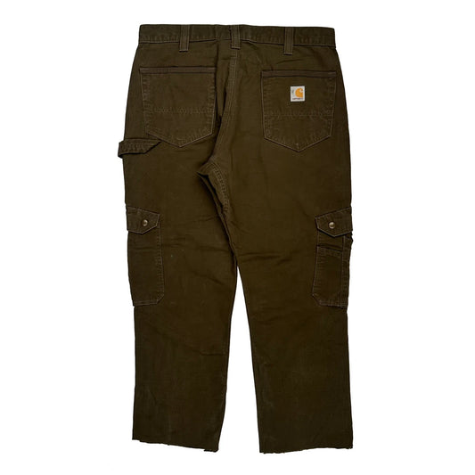 Carhartt Cargo Trousers - 34W 28L Brown Cotton