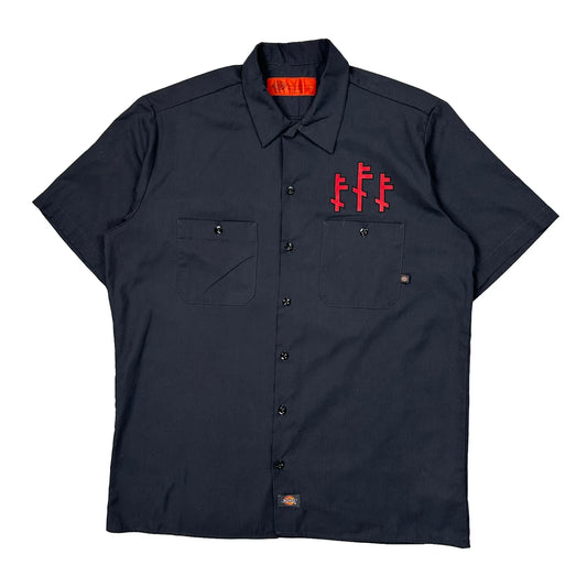 Munster, In U.S.A. Dickies Graphic Short Sleeve Shirt - Large Black Polyester Blend