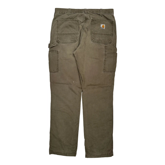 Carhartt Carpenter Trousers - 34W 33L Brown Cotton