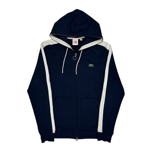 Lacoste Hoodie - Large Navy Cotton