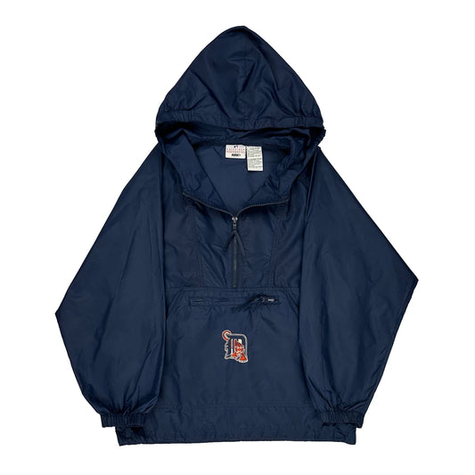 Detroit Tigers Puma Mlb Windbreaker - Large Navy Nylon