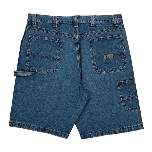 Wrangler Denim Shorts - 34W 10L Blue Cotton