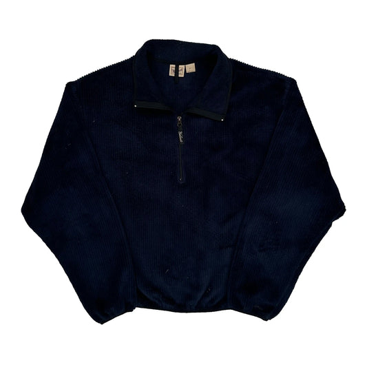 Woolrich 1/4 Zip - Large Navy Wool